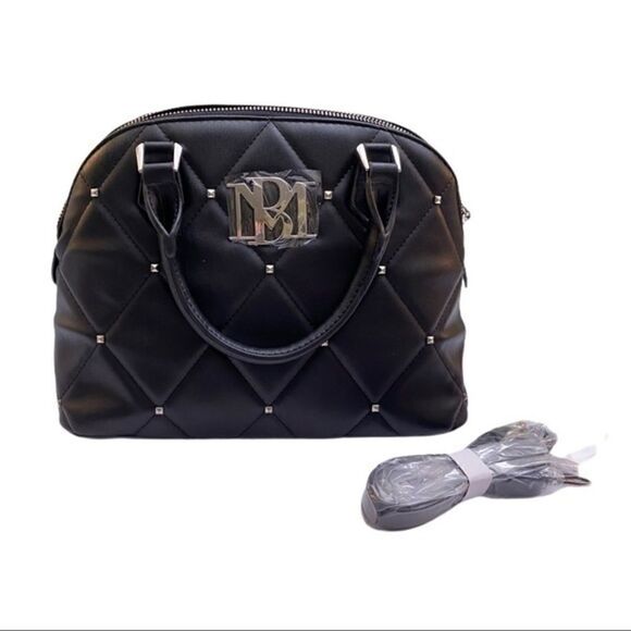 Badgley Mischka Big Quilted Dome Bag with … - Picture 2 of 9